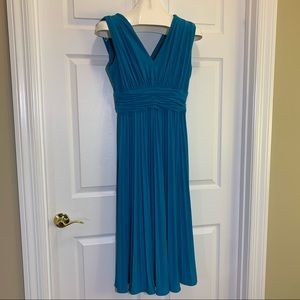 Suzi Chin for Maggy Boutique Pleated Dress Size 8